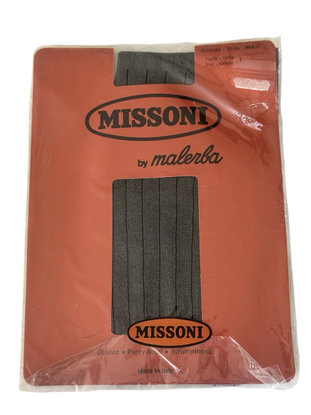 Missoni by Malerba Black Pantyhose made in Italy